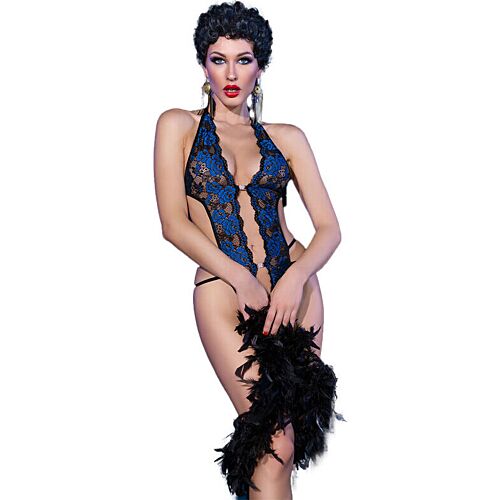 Body Crotchless Chilirose CR 4479 con encaje floral