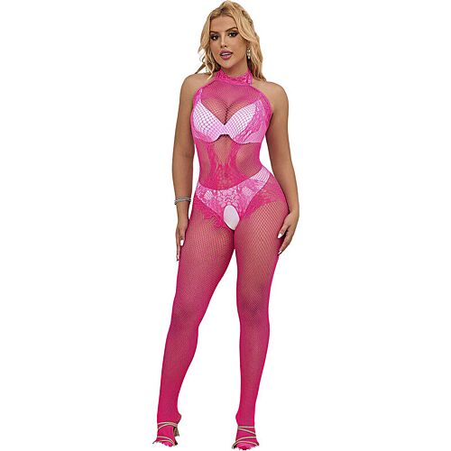 Bodystocking Sublime 952389 con cuello alto y encaje
