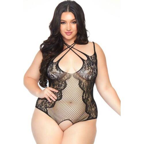 Body Teddy Leg Avenue con abertura 1X-2X