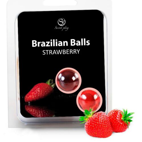 Bolas Brazilian Balls Secretplay con sabor a Fresas