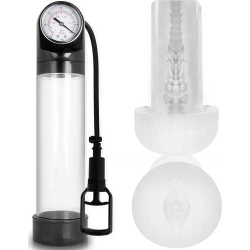 Bomba Alargadora Pene Pump Addicted RX9 con Masturbador