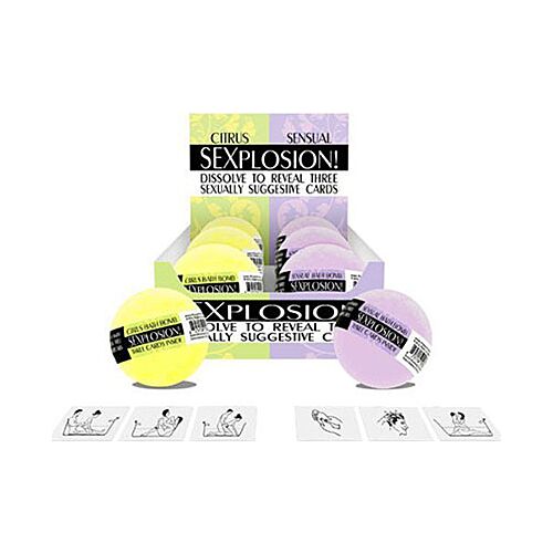 Bombas de baño Kheper Games SEXPLOSION con cartas