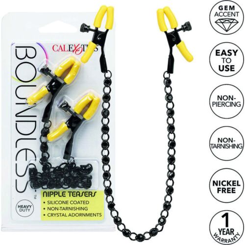 Pinzas para pezones CALEXOTICS BOUNDLESS ajustables