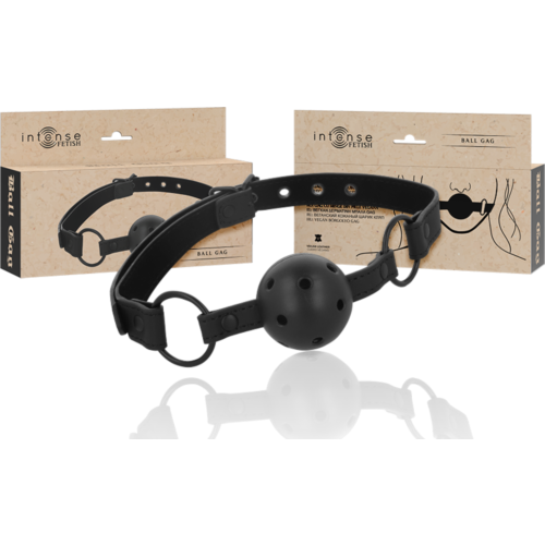 Mordaza INTENSE FETISH bozal de cuero vegano