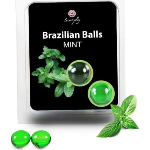 Bolas Brazilian Balls SECRETPLAY con lubricante sabor menta