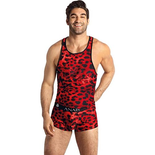 Camiseta tirantes ANAIS MEN SAVAGE TOP S con animal print