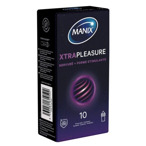 Preservativos Manix Xtra Pleasure con estrías estimulantes