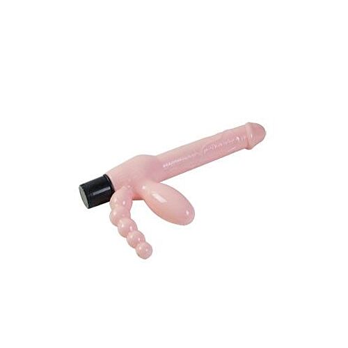 Arnés Baile 25.4 cm con vibrador y estimulación anal