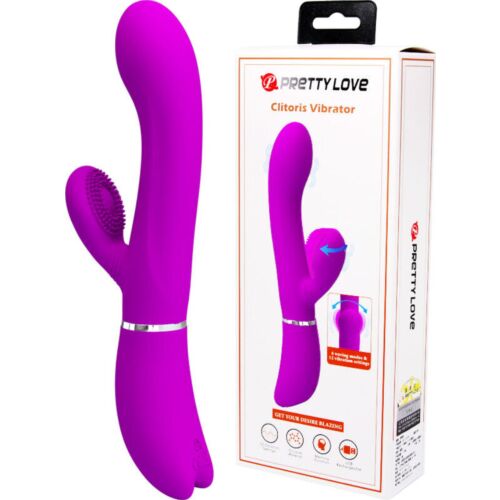 Vibrador Rabbit Pretty Love con estimulación clitoriana