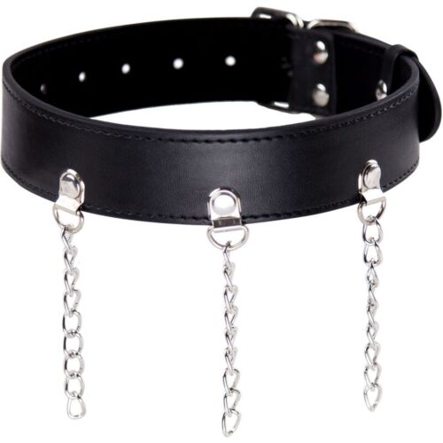Collar Fetish Ohmama con Anillas Ajustables para Bondage