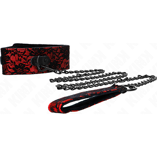 Collar con Correa KINK 105 cm de Silicona y Cuero