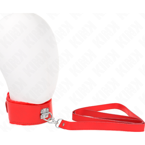 Collar con Correa KINK Modelo 4 Rojo Ajustable
