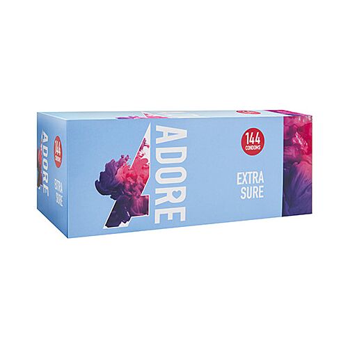 Condones Pasante Adore Extra Sure 144 unidades