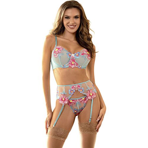 Conjunto de lencería sexy SUBBLIME con liguero