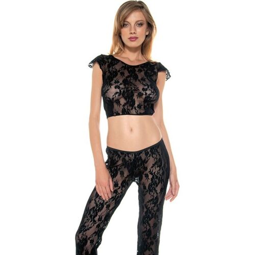 Leggins Music Legs Conjunto con top de encaje