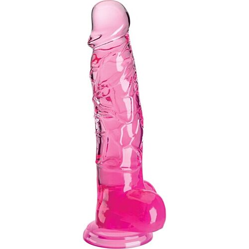 Pene Realista King Cock Clear 16.5 cm con Testículos