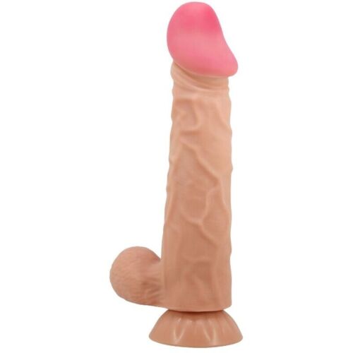 Dildo realista Pretty Love Sliding Skin con piel deslizante y ventosa de 24 cm
