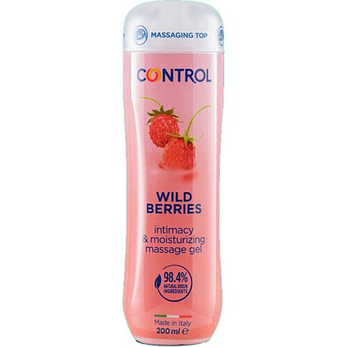 Gel de masaje Control Wild Berries 200 ml con esferas masajeadoras