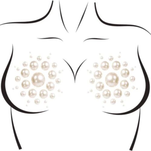 Pezoneras Leg Avenue Isla con strass y purpurina