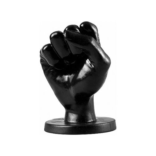 Buttplug ALL BLACK FIST ANAL 14 CM con forma de puño
