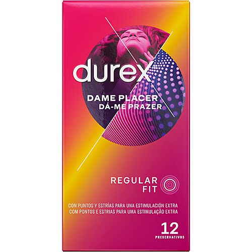 Preservativos Durex Dame Placer con Puntos y Estrías