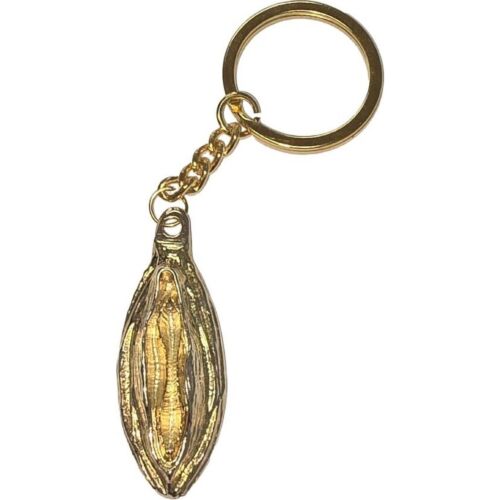 Llavero Diablo Picante Labios Dorado - Accesorio divertido