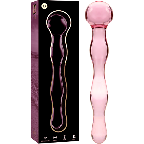 Dildo Nebula Series by Ibiza Modelo 13 - Cristal Rosa 18 cm