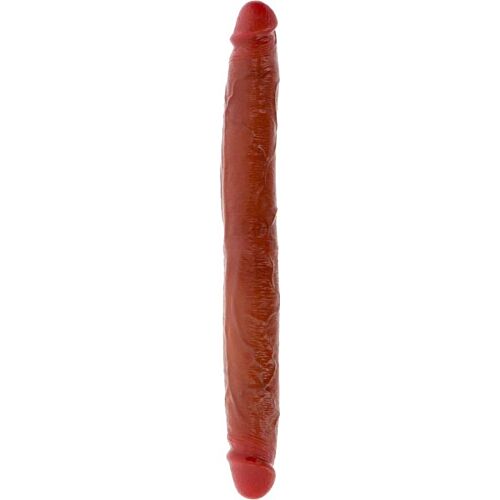 Dildo doble GET REAL de silicona 35 cm con prepucio móvil