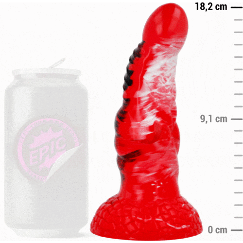 Dildo EPIC Agnis Fuego Carmesí para estimulación intensa