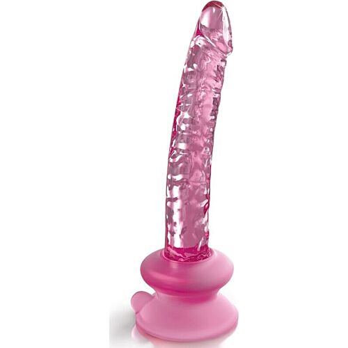 Dildo de Vidrio ICICLES N. 86 con Base de Ventosa