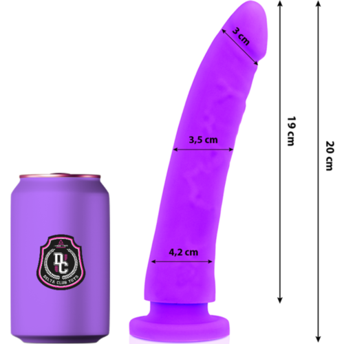Dildo DELTACLUB 20 cm en silicona médica