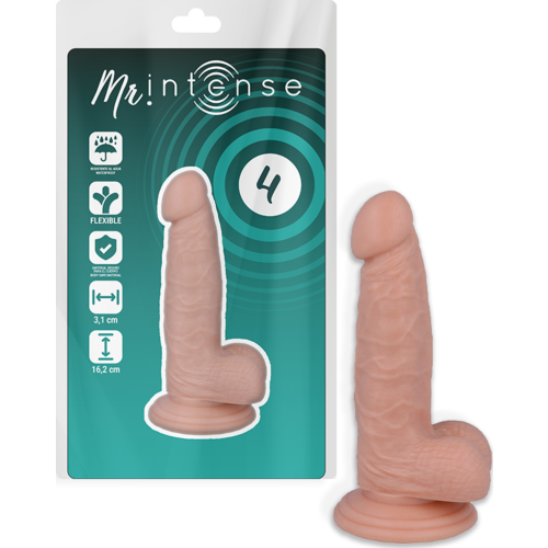 Dildo MR. INTENSE 4 Realista 16.2 cm con Ventosa