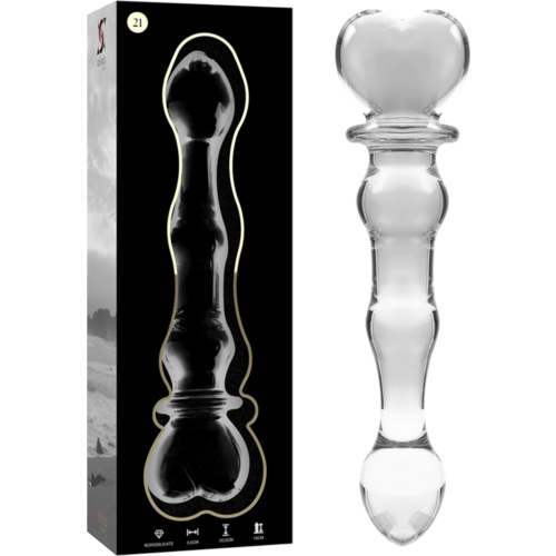 Dildo Nebuloso de Cristal Borosilicato