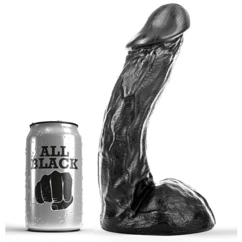 Dildo Punto G ALL BLACK Dong 23 cm