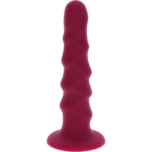 Dildo Get Real Ribbed Dong 12 cm con base de ventosa