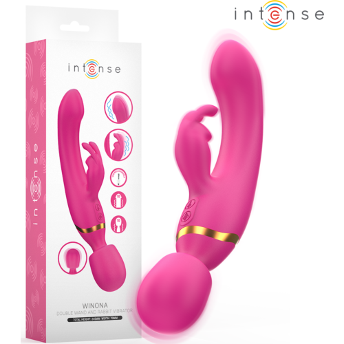 Vibrador Rabbit & Wand INTENSE FUN Winona 2 en 1
