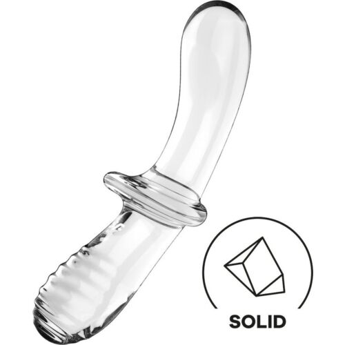 Dildo Satisfyer Crystal Double con texturas únicas