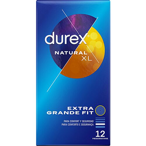 Preservativos Durex Natural XL - Extragrandes y cómodos