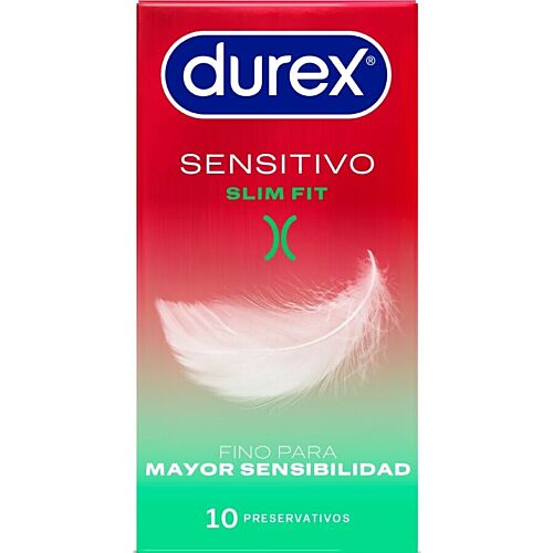 Preservativos Durex Sensitivo Slim Fit con lubricación