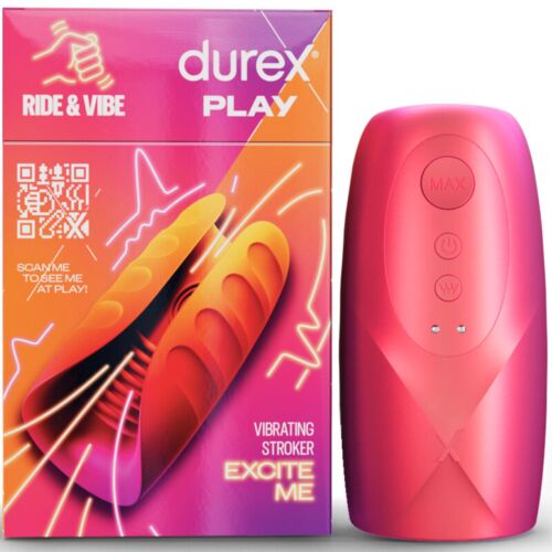 Masturbador Vibrador Durex Ride & Vibe | Estimulación Tex...