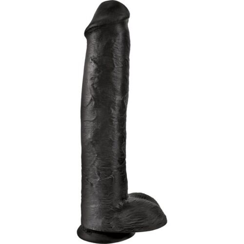 Consolador KING COCK 38 cm con testículos