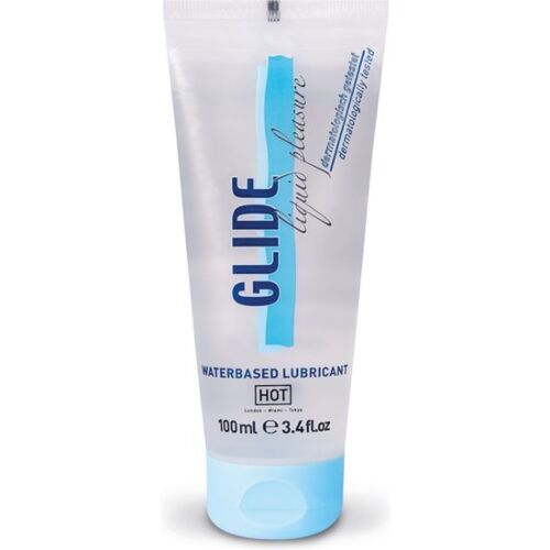 Lubricante HOT Glide Liquid Pleasure 100 ml con deslizamiento superior