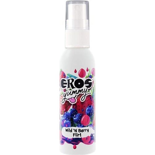 Spray corporal EROS Yummy con sabor a arándanos salvajes