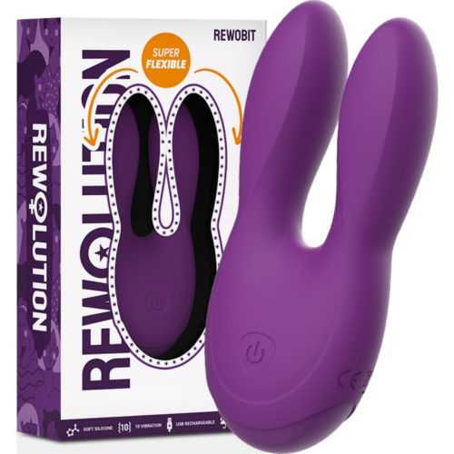 Vibrador Lay-on Rewolution Rewobit con doble punta flexible