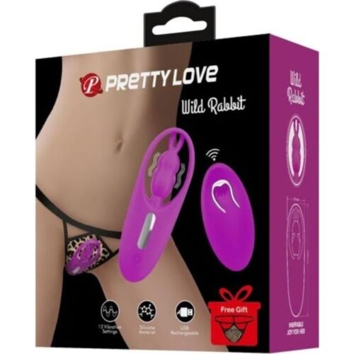 Vibrador Pretty Love Wild Rabbit con control remoto