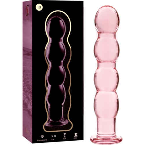 Dildo Nebula Series Rosa 16.5 cm - Cristal Borosilicato