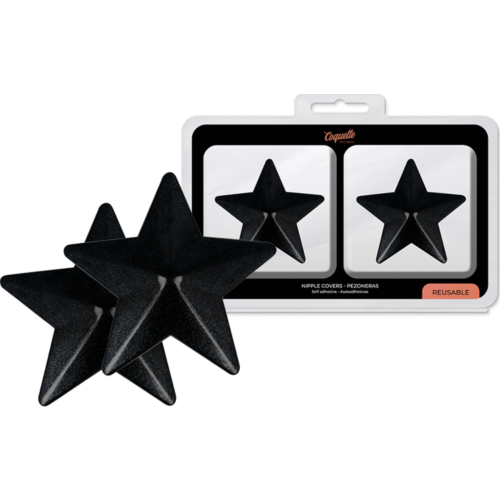 Cubre pezones Coquette Accessories Chic Desire con estrellas negras