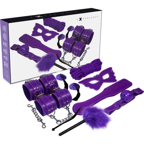Set Bondage EXPERIENCE BDSM FETISH KIT SERIE PURPLE