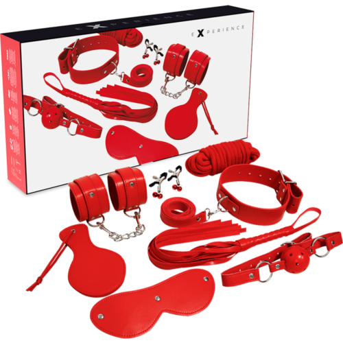 Set Bondage EXPERIENCE BDSM FETISH KIT SERIE RED completo