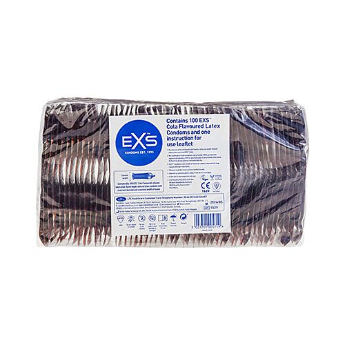 Preservativos Exs Crazy Cola 100 unidades con sabor a cola